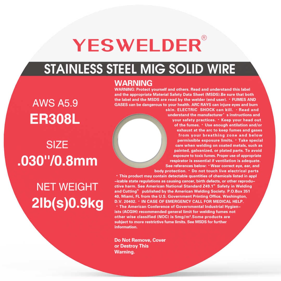 ER308L 2LB Spool Stainless Steel Solid MIG Welding Wire Hardware > Tool Accessories > Welding Wire YesWelder 0.030"