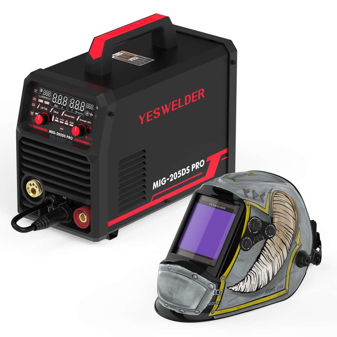 LYG-M800H-VK Berserker Customize Graphic Auto-Darkening Welding Helmet Business & Industrial > Work Safety Protective Gear > Welding Helmets YesWelder Helmet+MIG-205DS MIG Welder 