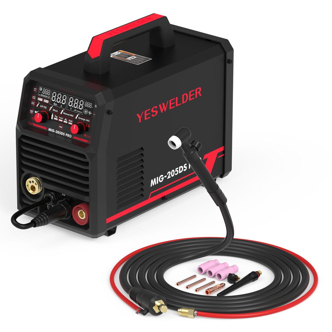 MIG-205DS-Pro Multi-Process MIG Aluminum Welder Hardware > Tools > Welders & Plasma Cutters YesWelder Welder+Lift TIG Torch 