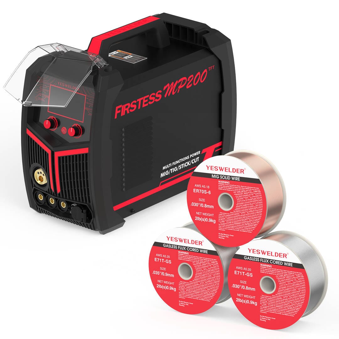 FIRSTESS MP200 5-in-1 Welder & Cutter Hardware > Tools > Welders & Plasma Cutters YesWelder Welder+Flux Wire+Solid Wire 