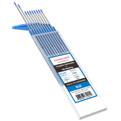 2% Lanthanated Tungsten Electrode (Blue,WL20) | YesWelder® TIG Welding Electrode Hardware > Tool Accessories >Tungsten YesWelder 3/32"x7"(2.4x175mm) 