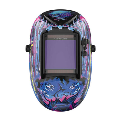 Auto Darkening Welding Helmet Cyberpunk Graphic