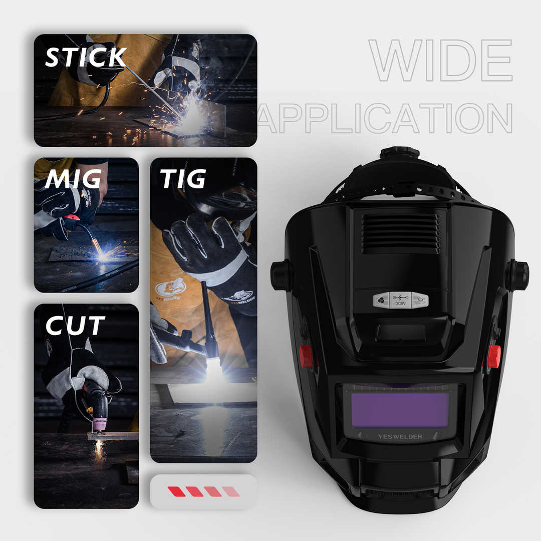 YesWelder  Welding Helmet with Fan and Light